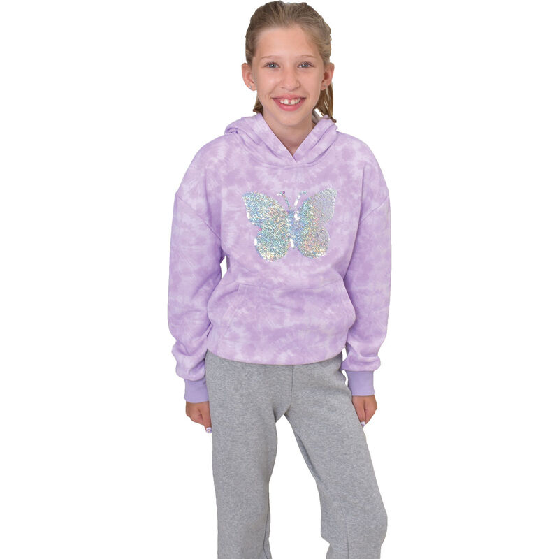 Freestyle Girls' Butterfly Sequence Hoodie image number 1