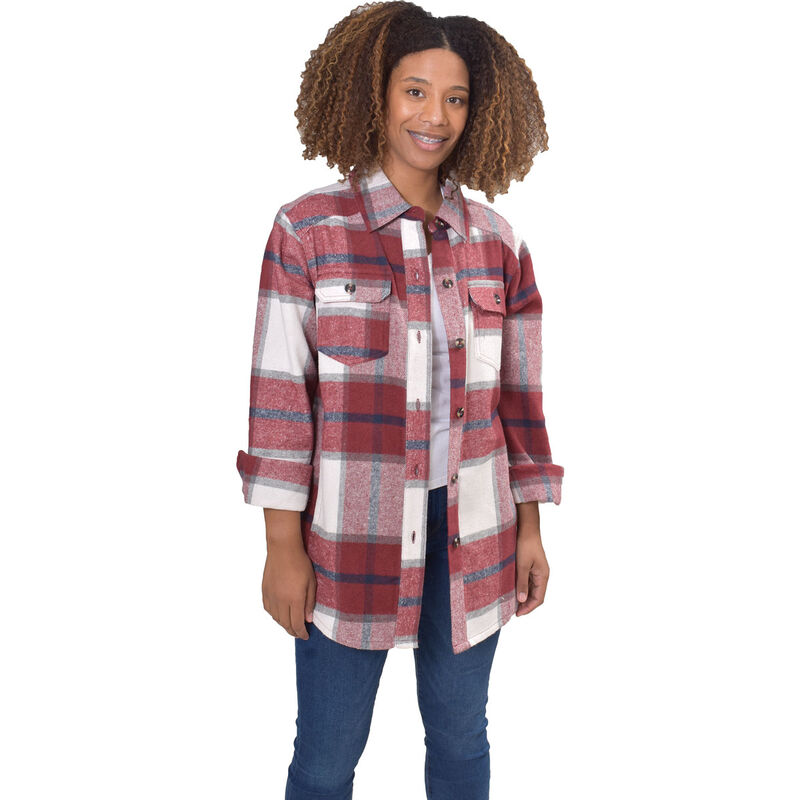 Canyon Creek Women's Brushed Plaid Shirt Jacket image number 0
