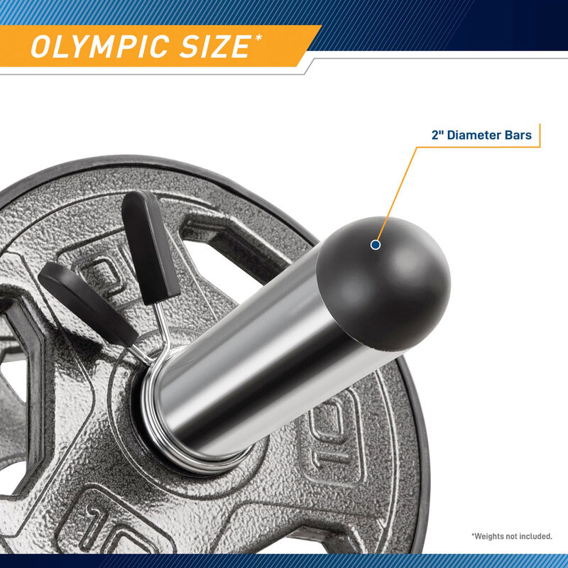 Marcy Olympic Curl Bar and Dumbbell Handle Set image number 8