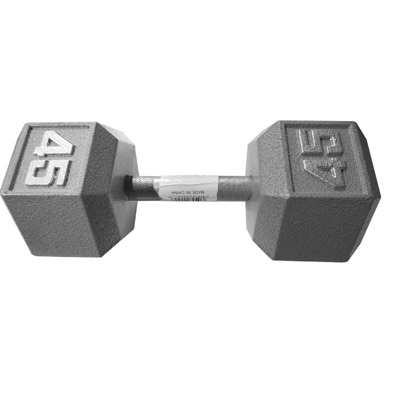 Marcy 45lb Cast Iron Hex Dumbbell image number 0
