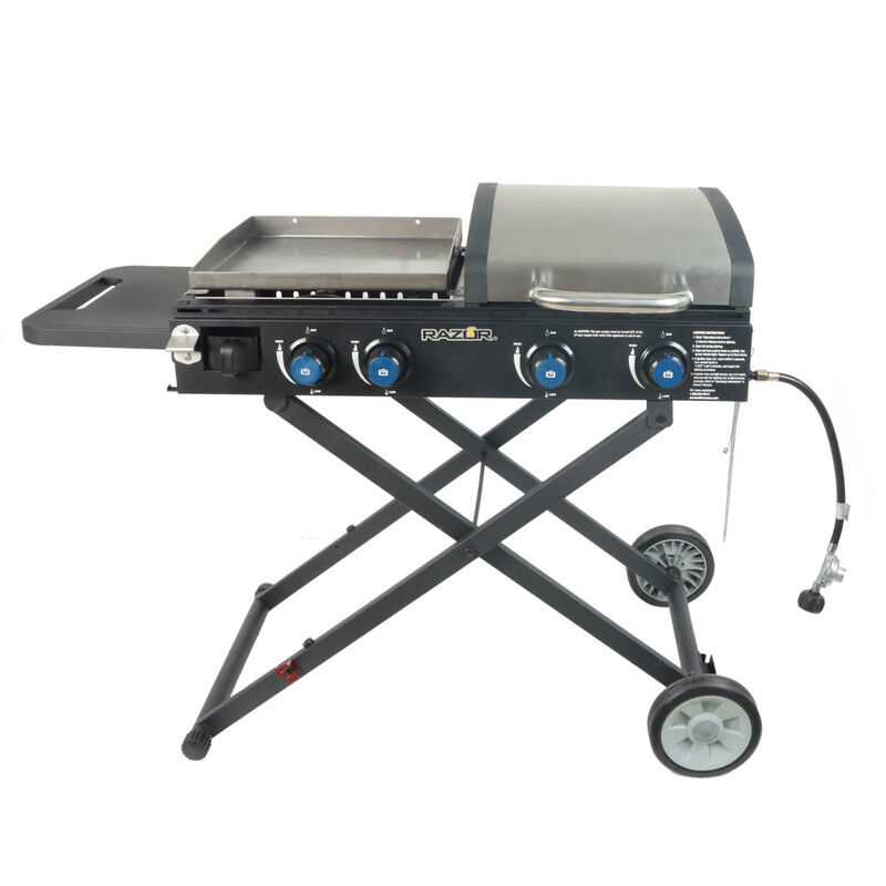 Razor Combo 4 Burner Foldable Grilldle and Grill with Lid image number 1