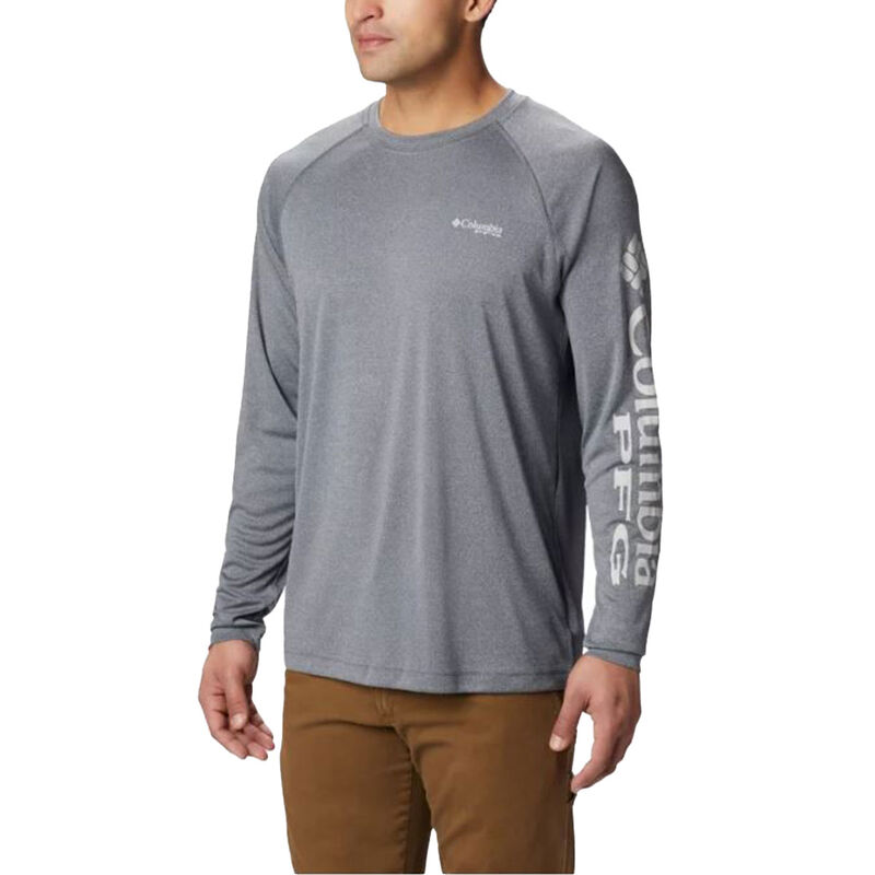 Columbia Men's Tackle Heather Long Sleeve T-Shirt image number 0