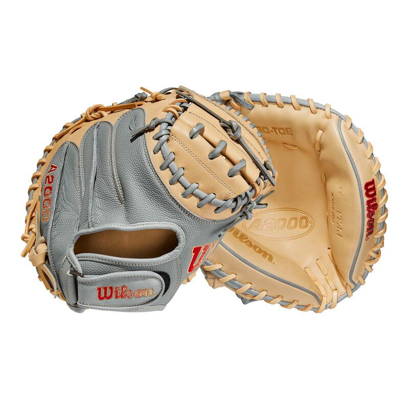 Wilson Youth 33" A2000 Pedroia Fit PF33 Catchers Mitt image number 7