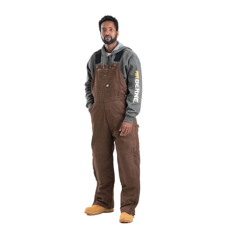 Berne Men's Heartland Insulated Washed Duck Bib Overall-Big image number 1
