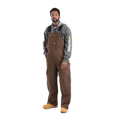 Berne Men's Heartland Insulated Washed Duck Bib Overall-Big