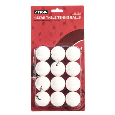 Stiga 12 Pack White 1S Balls