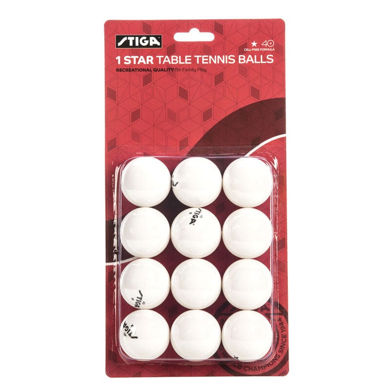 Stiga 12 Pack White 1S Balls image number 0