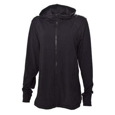 Yogalux Women's Full Zip Plus Sized Hooded Jacket