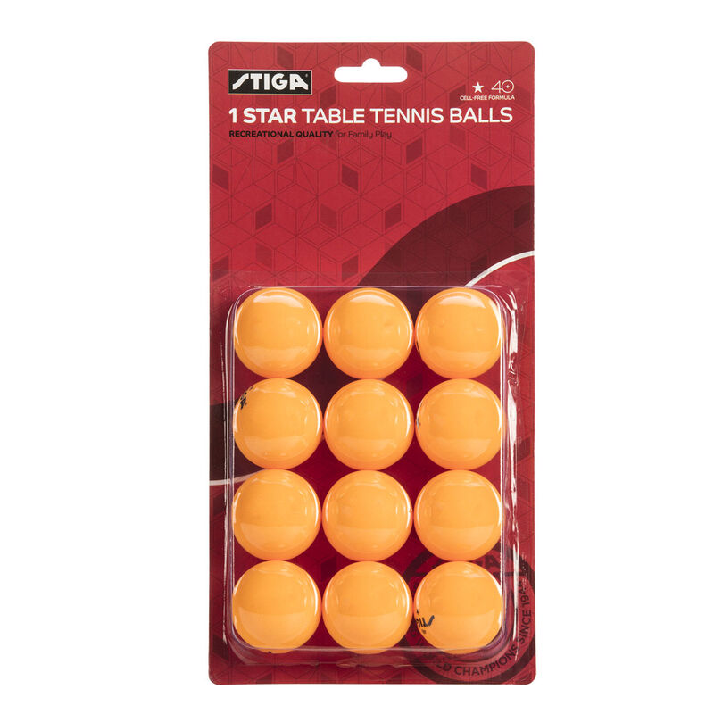 Stiga 12 Pack Orange 1S Balls image number 0