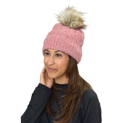 David & Young Women's Marled Brushed Lined Beanie