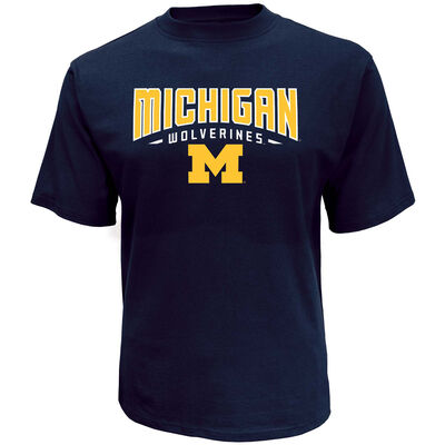 Knights Apparel Men's University of Michigan Classic Arch Short Sleeve T-Shirt