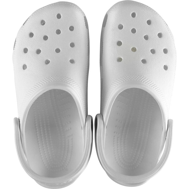 Crocs Youth Classic White Clog image number 6