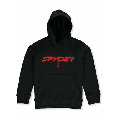 Spyder Boys' Logo Basic Fleece Pullover Hoodie