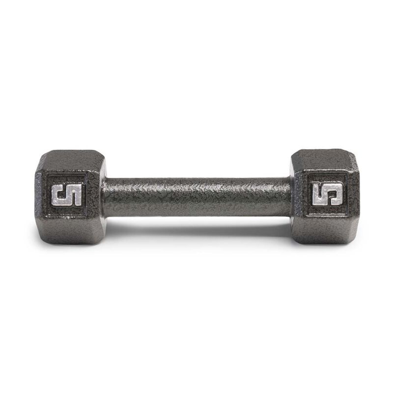 Marcy 5lb Cast Iron Hex Dumbbell image number 1
