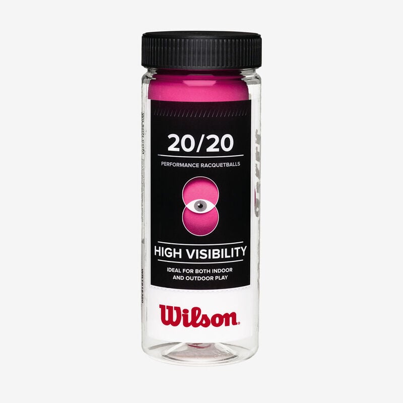 Wilson 20/20 High Visibility Racquetballs (3 Ball Can) image number 0
