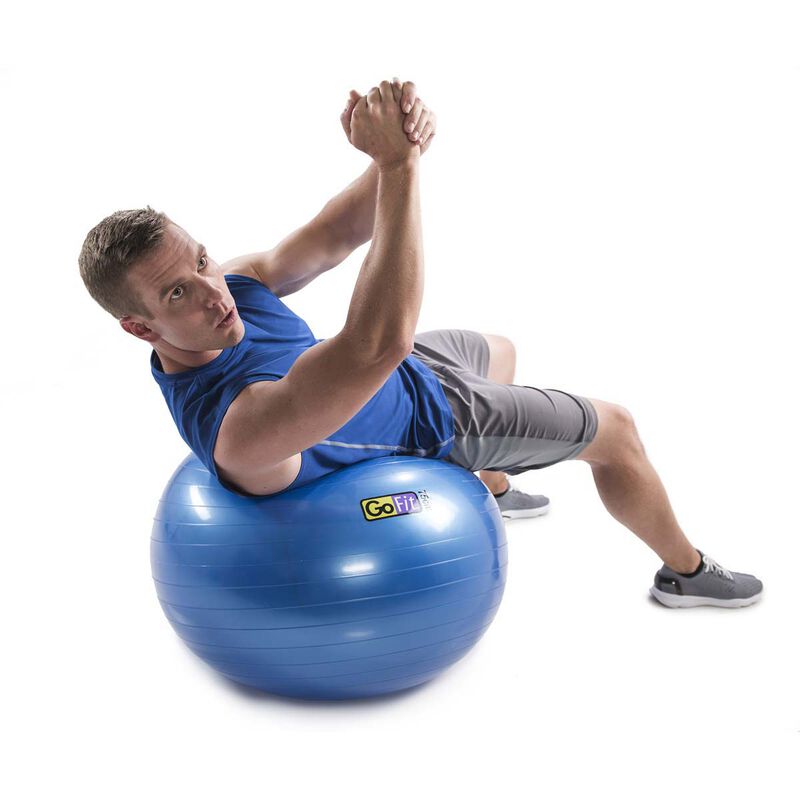 Go Fit 75cm Exercise Ball with Pump & Training Poster image number 5