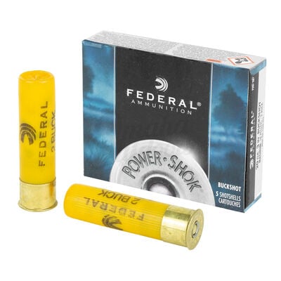 Federal Power Shok 20 Gauge 3" Buckshot Ammunition