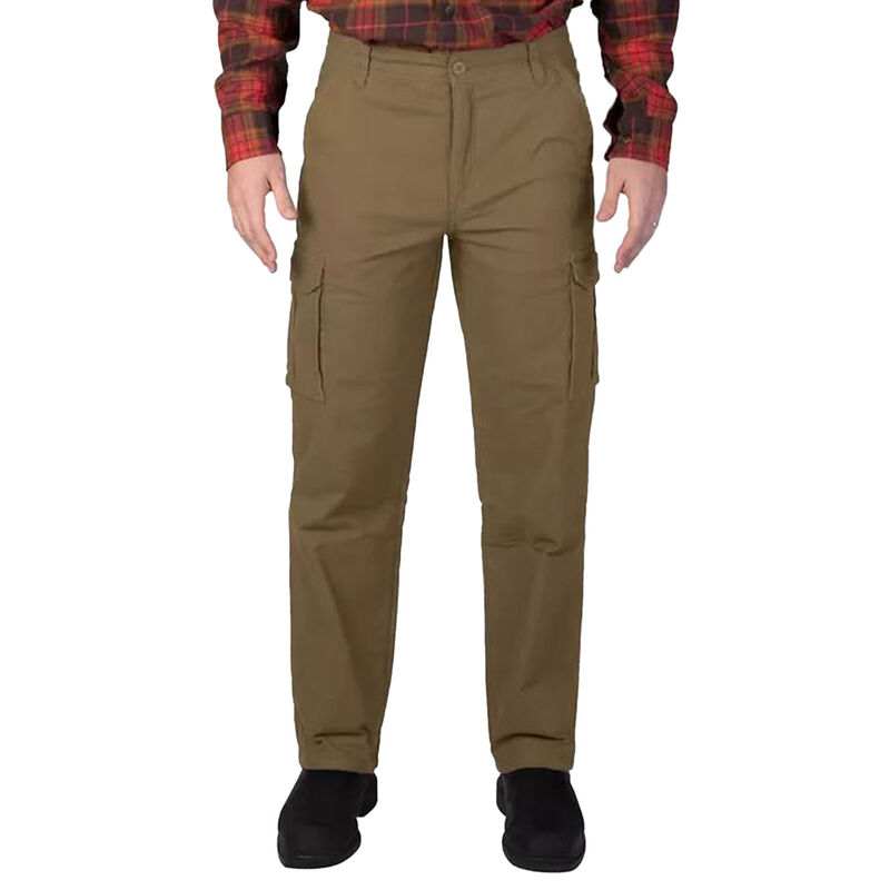 Smiths Workwear Men's Fleece Lined Canvas Cargo Pants image number 0