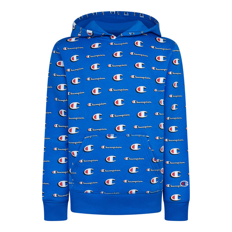 Champion Boys' All Over Print Logo Hoody image number 1