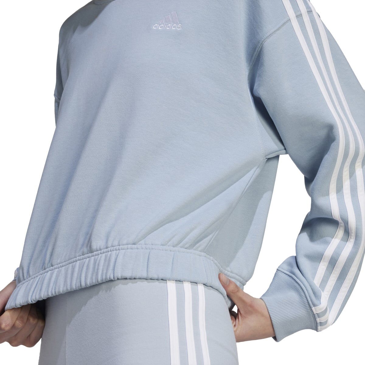 Originals 3-stripes crop crew sweatshirt hotsell