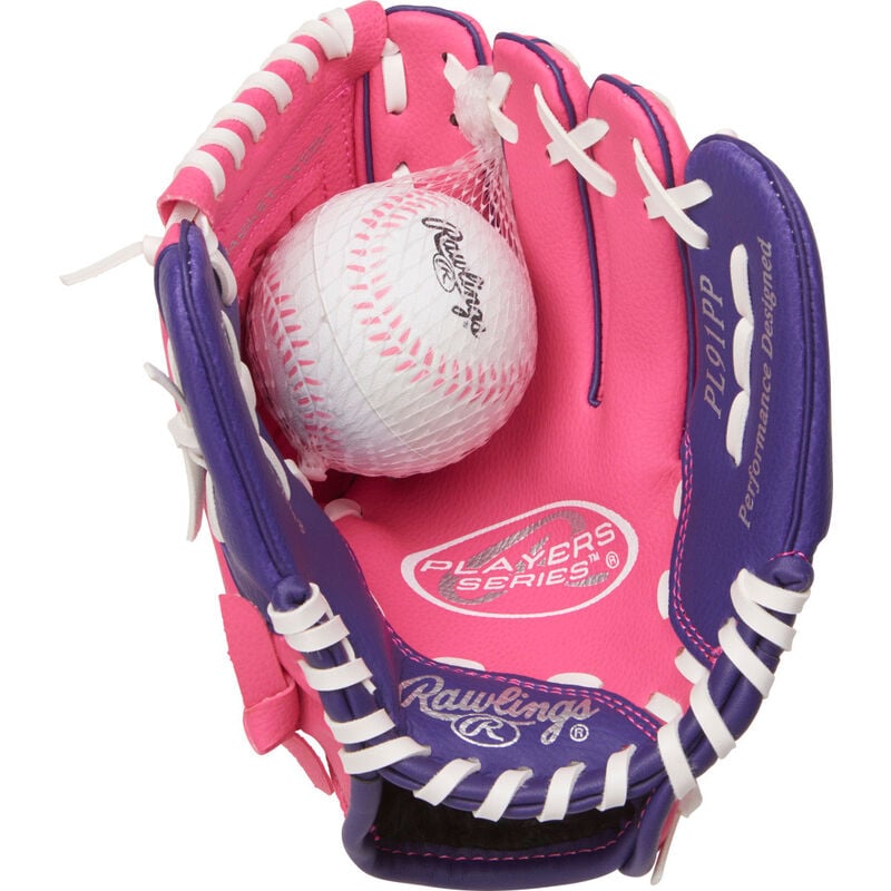 Rawlings Youth 9" Players Glove with ball image number 0