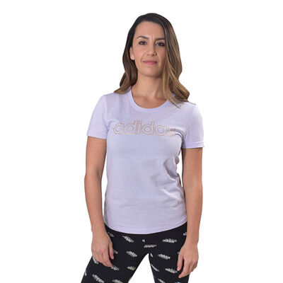 adidas Women's Essentials Branded Short Sleeve T-Shirt