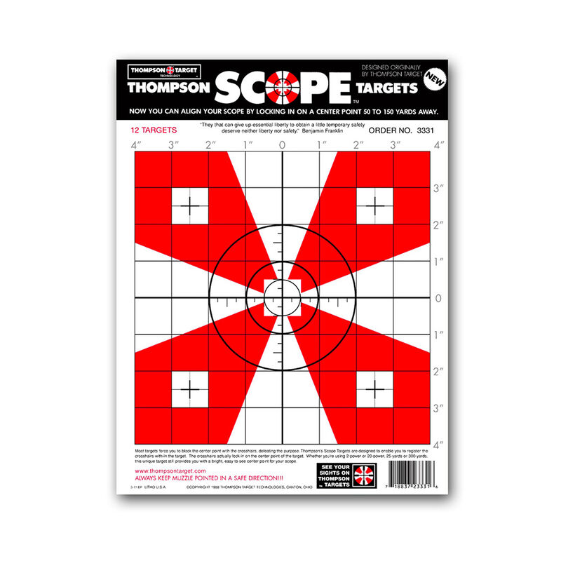 Thompson Center Small Scope 9"x12" Targets 12 pack image number 0