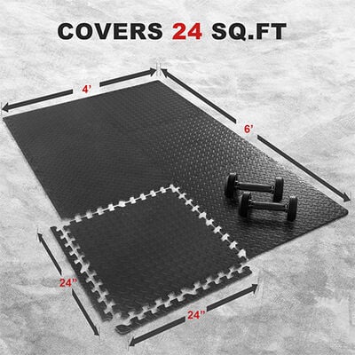 Xprt Fitness 6pc Interlock 3/4" Floor Mat