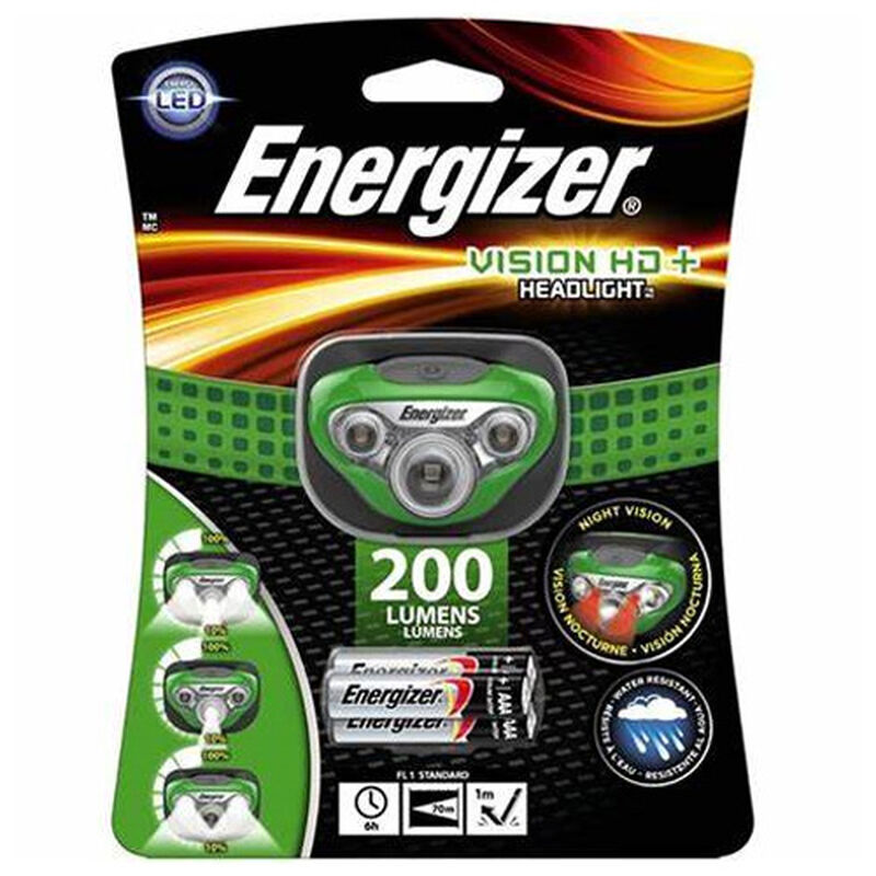 Energizer Vision HD+ 250 Lumens Green LED Head Lamp image number 0