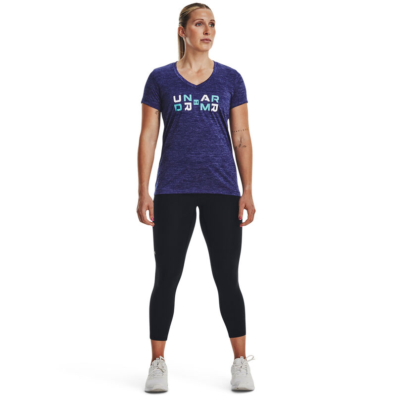 Under Armour Women's Tech Twist Graphic Short Sleeve V-Neck Tee image number 0