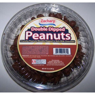 Zachary Confect Double Dip Peanut Tub 12oz
