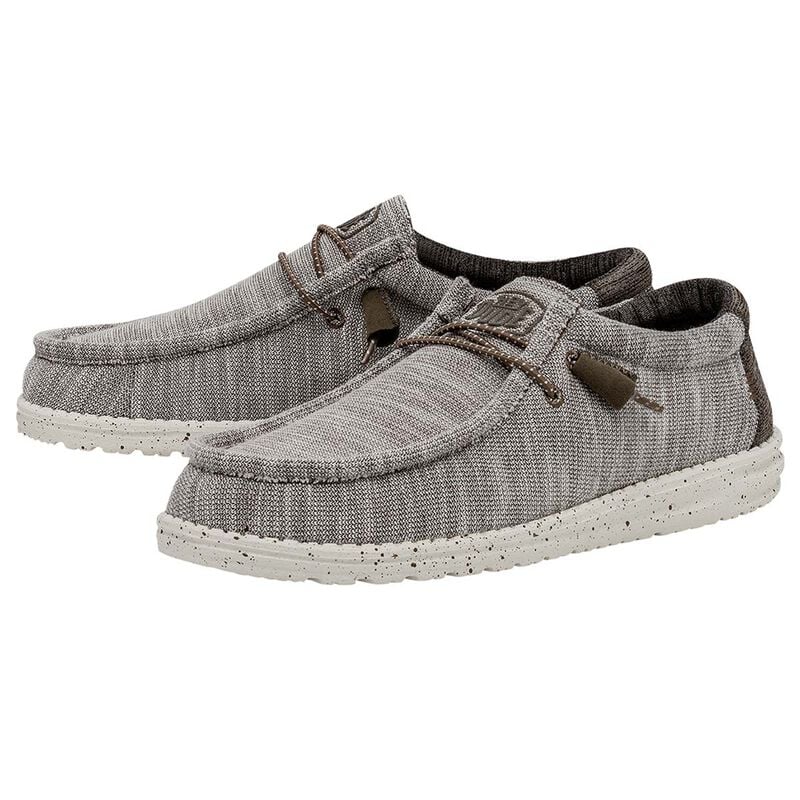HeyDude Men's Wally Stretch Mix Limestone Shoes image number 0