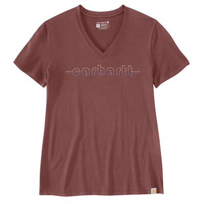 Carhartt Relaxed Fit Lightweight Short-Sleeve Carhartt Graphic V-neck T-shirt