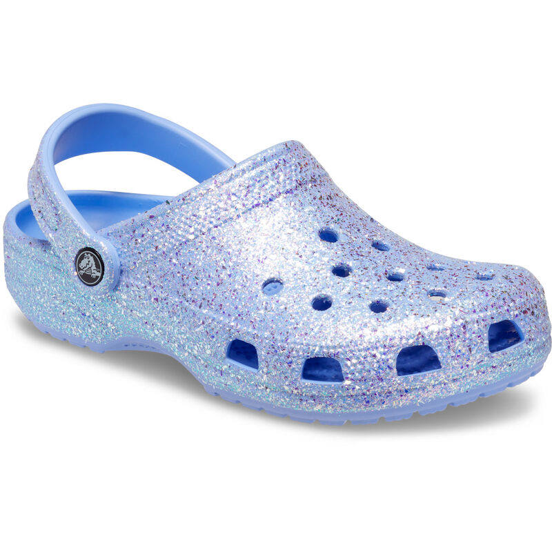 Crocs Women's Classic Glitter Moon Jelly Clogs image number 2
