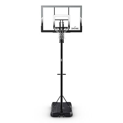 Spalding 50" Shatter-proof Polycarbonate Quick Glide Portable Basketball Hoop