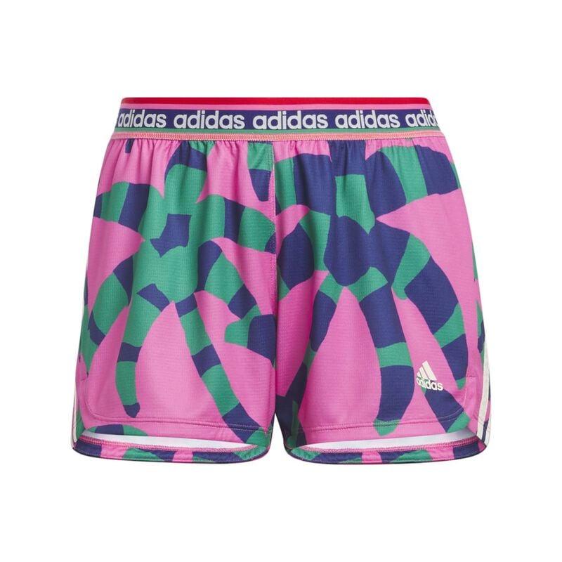 adidas Women's adidas X Farm Rio Pacer 3-Stripes Knit Shorts image number 7