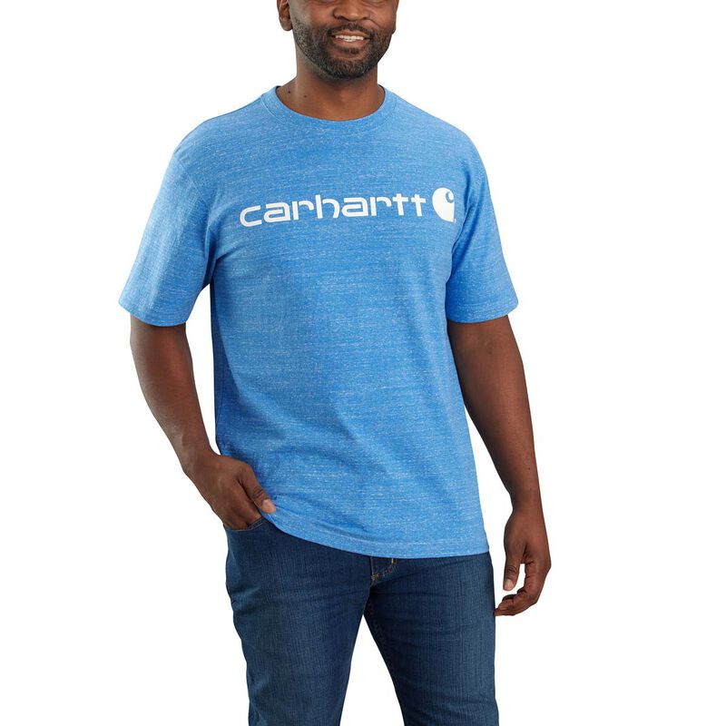 Carhartt Men's Loose Fit Heavyweight Short Sleeve Logo Grapgic Tee image number 0