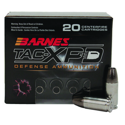 Barnes TAC-XPD 9mm+P