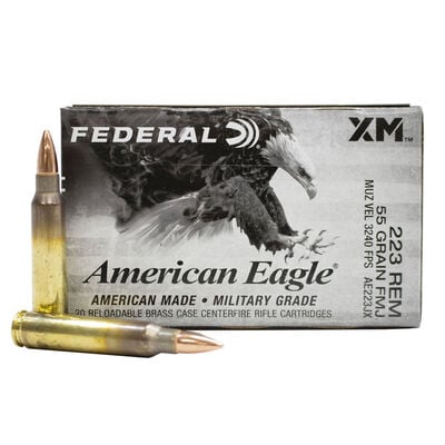 Federal 223 REM 55GR FMJ Ammunition