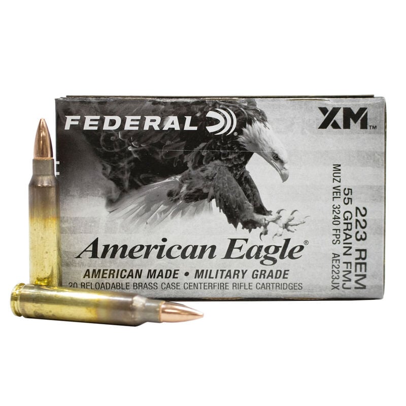 Federal 223 REM 55GR FMJ Ammunition image number 0