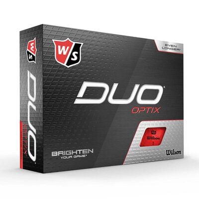 Wilson Duo Optix Red Golf Balls 12 Pack