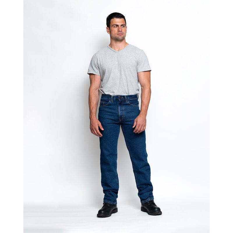 Full Blue Men's 5 Pocket Regular Jeans image number 0