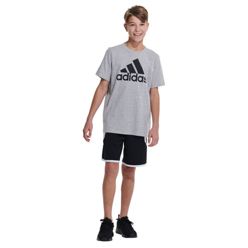 adidas Boys' Short Sleeve Melange Performance Tee, , large image number 2