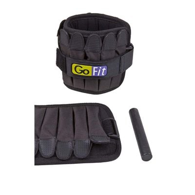 Go Fit 10lb Padded Adjustable Ankle Weights Set