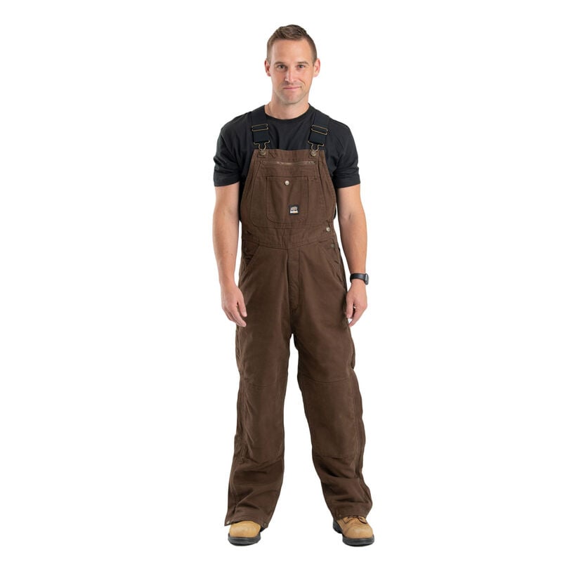 Berne Men's Heartland Insulated Washed Duck Bib Overall-Big image number 0