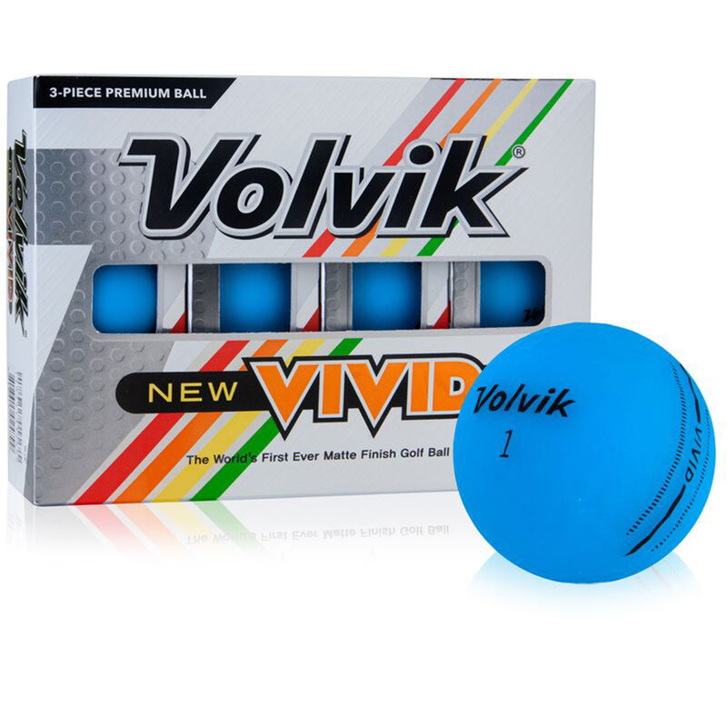 Volvik Vivid Matte Blue Golf Balls image number 0