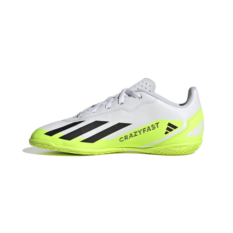 adidas Youth X Crazyfast.4 Indoor Soccer Cleats image number 3