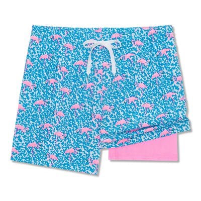 Chubbies Men's Domingos Are For Flamingos 5.5" Lined Classic Swim Trunk