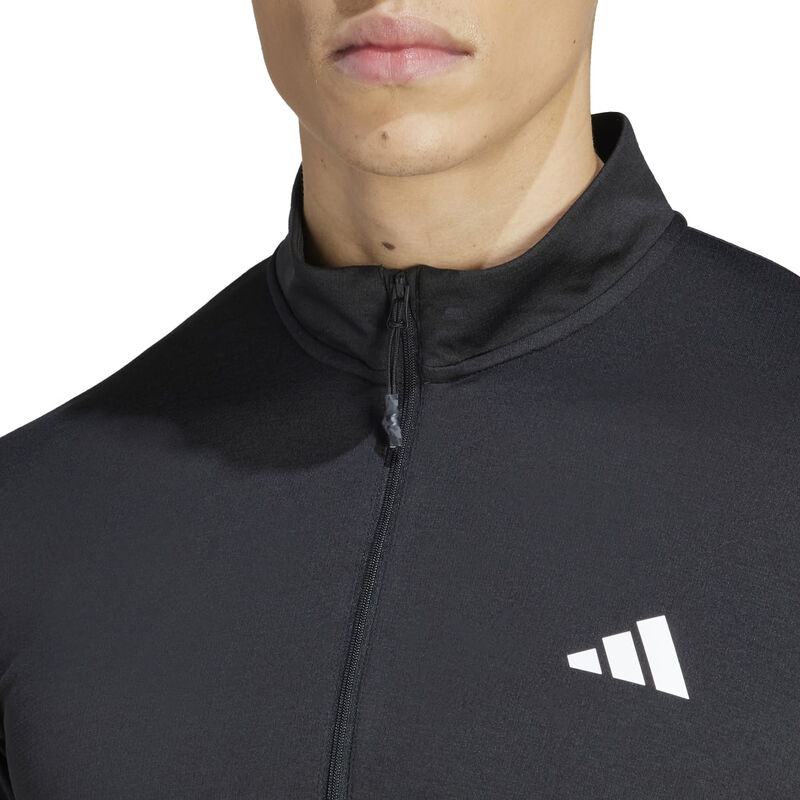 adidas Men's Train Essentials Seasonal Training 1/4-Zip Long Sleeve Sweatshirt image number 7