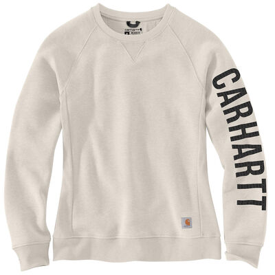 Carhartt Relaxed Fit Midweight Crewneck Block Logo Sleeve Graphic Sweatshirt